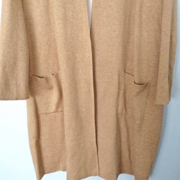 J Jill Camel Soft Cardigan Sweater Duster / Topper 4X - Picture 4 of 16